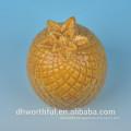 Ceramic food container with pineapple shape